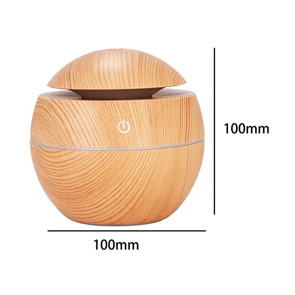 Wood Grain USB Quiet Humidifier Aromatherapy Diffuser
