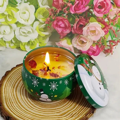 8 pcs Christmas Scented Candle Gift Set