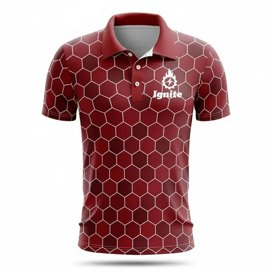 Short Sleeve Unisex Birdseye Mesh Polo Shirt