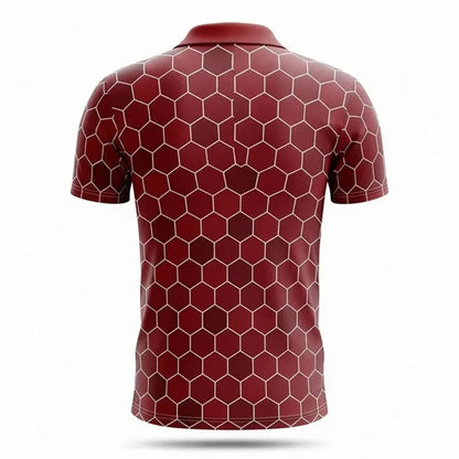 Short Sleeve Unisex Birdseye Mesh Polo Shirt