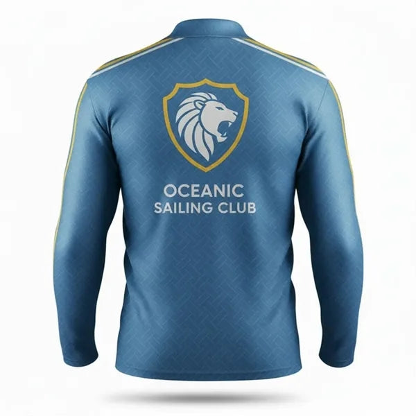 Silk Feel Interlock Long Sleeve Sublimated Polo Shirt
