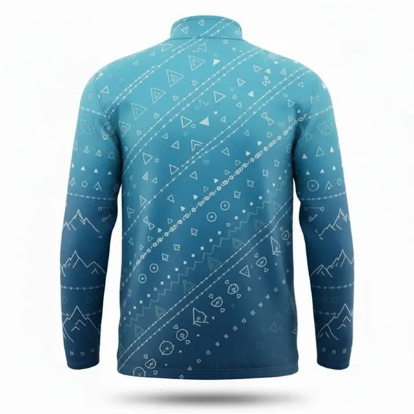 Unisex Sublimated Ultra Light Quarter Zip Sweatshirt