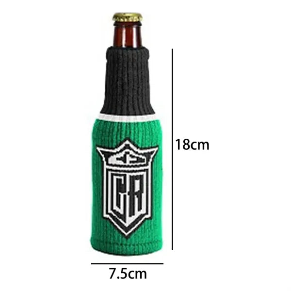 Christmas Knit Bottle Cover for Beer or Wine