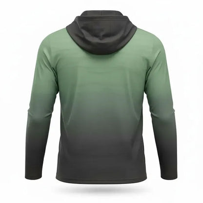 Full Color Poly Spandex Long Sleeve Hooded T-Shirt
