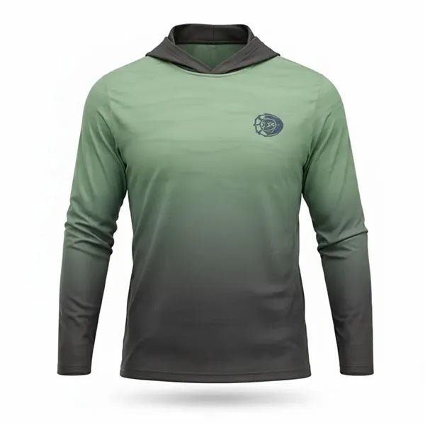 Full Color Poly Spandex Long Sleeve Hooded T-Shirt