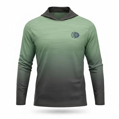 Full Color Poly Spandex Long Sleeve Hooded T-Shirt