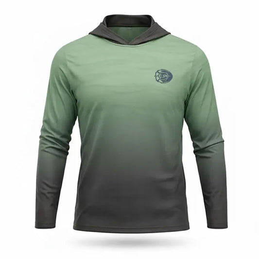 Full Color Poly Spandex Long Sleeve Hooded T-Shirt