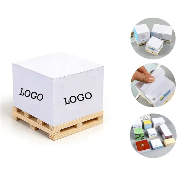 3x3-inch sticky notes 350 sheets per pack with wooden tray