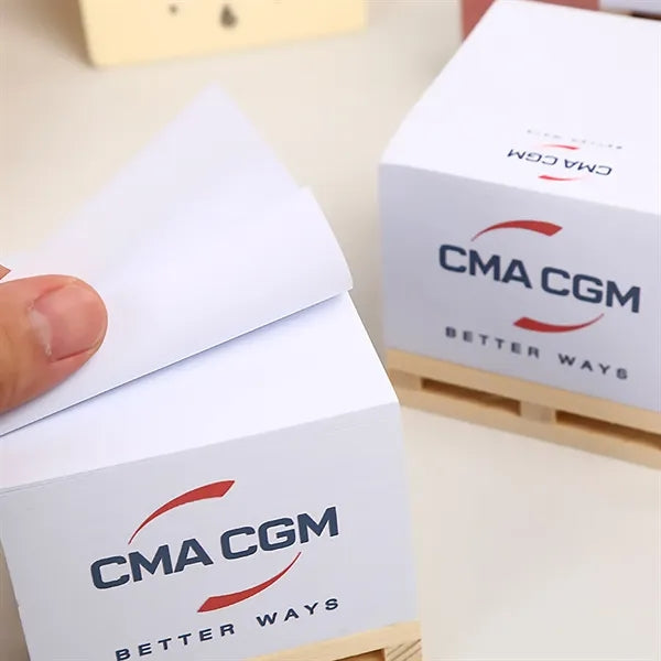3x3-inch sticky notes 350 sheets per pack with wooden tray