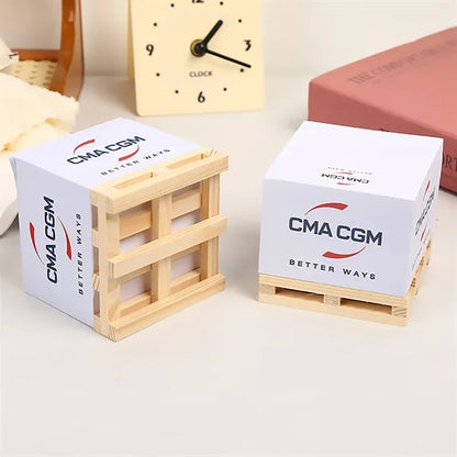 3x3-inch sticky notes 350 sheets per pack with wooden tray