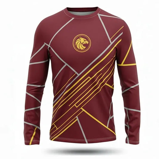 Full Color Birdseye Mesh Long Sleeve T-Shirt (Unisex)