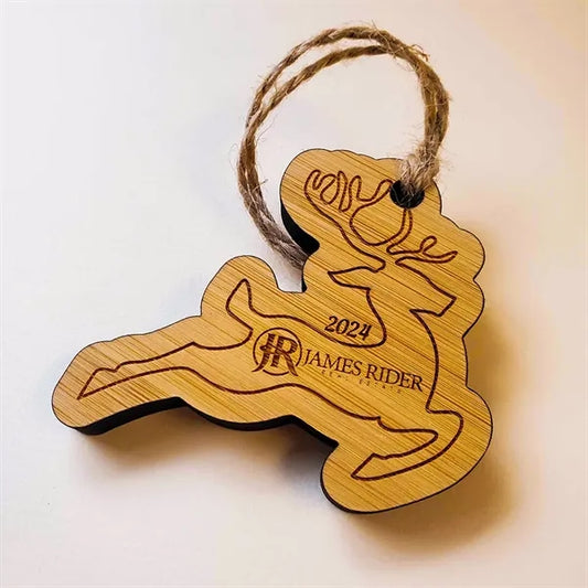 Custom Laser Etched Bamboo Ornaments