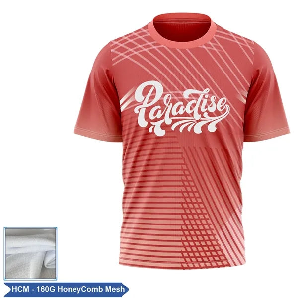 Unisex & Kids' Sublimation Honeycomb Mesh Short Sleeve T-Shi