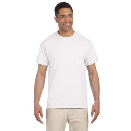 Gildan Ultra Cotton Pocket Tee - White/Neutral