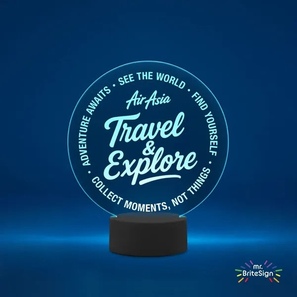 mr.BriteSign LED Acrylic Sign - Round