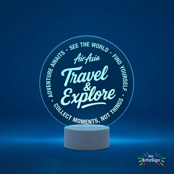 mr.BriteSign LED Acrylic Sign - Round