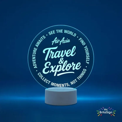 mr.BriteSign LED Acrylic Sign - Round