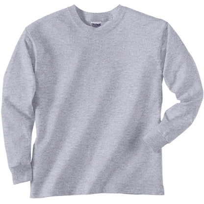 Gildan Youth Ultra Cotton Long Sleeve Tee - Light/Heather