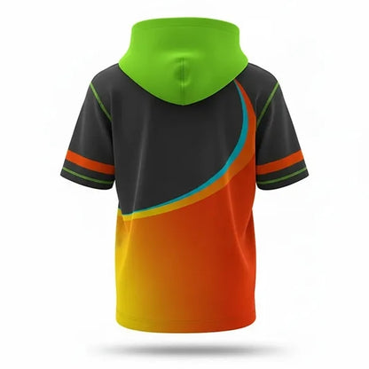 Unisex Lightweight Sublimated Short Sleeve Hoodie