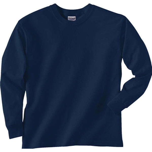 Gildan Youth Ultra Cotton Long Sleeve Tee - Dark/Color