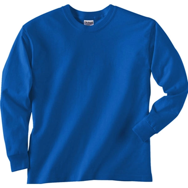 Gildan Youth Ultra Cotton Long Sleeve Tee - Dark/Color