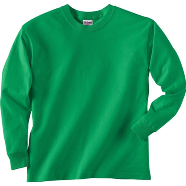 Gildan Youth Ultra Cotton Long Sleeve Tee - Dark/Color