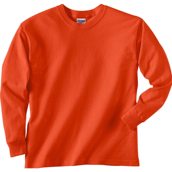 Gildan Youth Ultra Cotton Long Sleeve Tee - Dark/Color