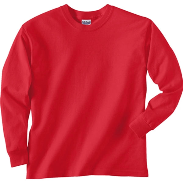 Gildan Youth Ultra Cotton Long Sleeve Tee - Dark/Color