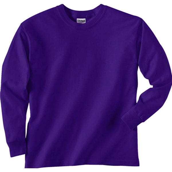 Gildan Youth Ultra Cotton Long Sleeve Tee - Dark/Color
