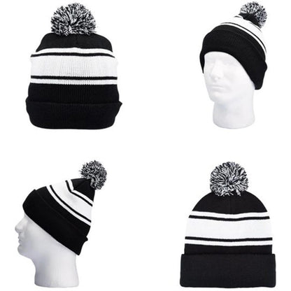 Knit Beanie with Pom-Pom