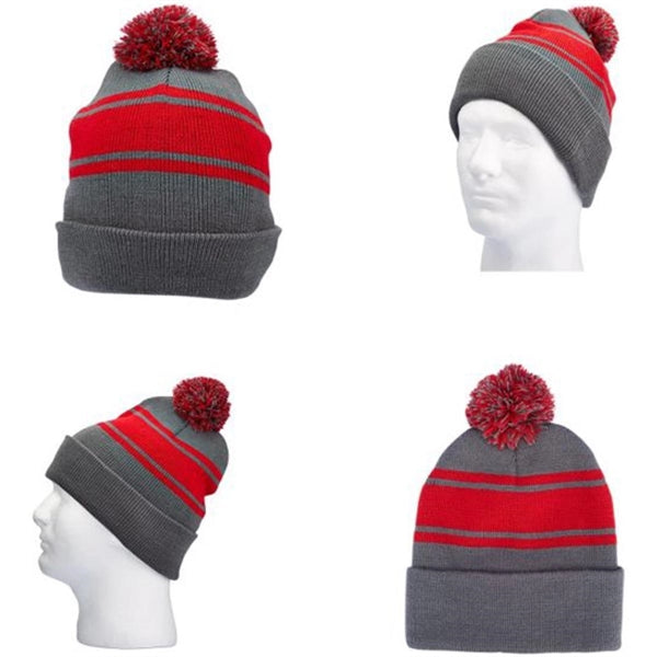 Knit Beanie with Pom-Pom