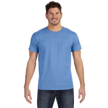 Hanes 4.5 oz. 100% Ringspun Cotton Nano T-Shirt with Pocket