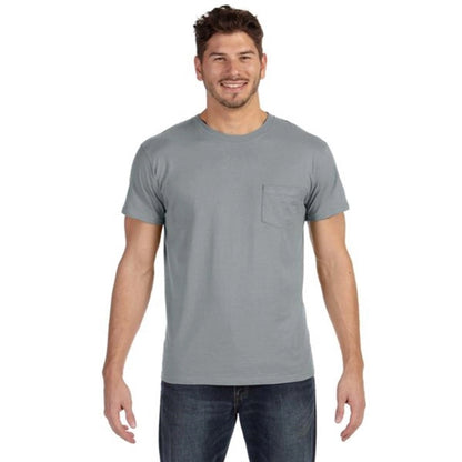 Hanes 4.5 oz. 100% Ringspun Cotton Nano T-Shirt with Pocket
