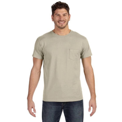 Hanes 4.5 oz. 100% Ringspun Cotton Nano T-Shirt with Pocket