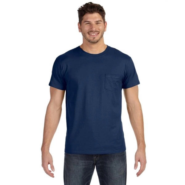 Hanes 4.5 oz. 100% Ringspun Cotton Nano T-Shirt with Pocket