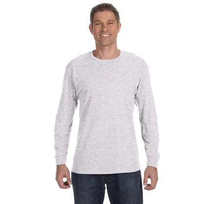 Hanes 6 oz. Tagless Long-Sleeve T-Shirt - Light/Heather