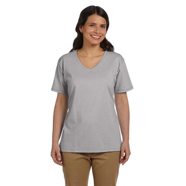 Hanes Ladies' 5.2 oz ComfortSoft V-Neck Cotton T-Shirt