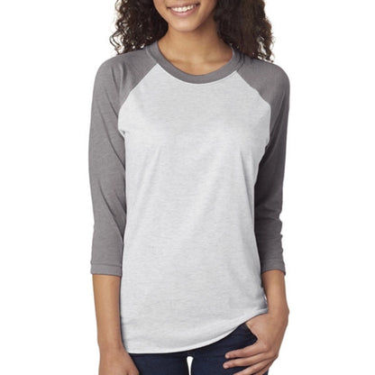 Next Level Unisex Triblend 3/4 Sleeve Raglan Tee