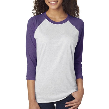 Next Level Unisex Triblend 3/4 Sleeve Raglan Tee