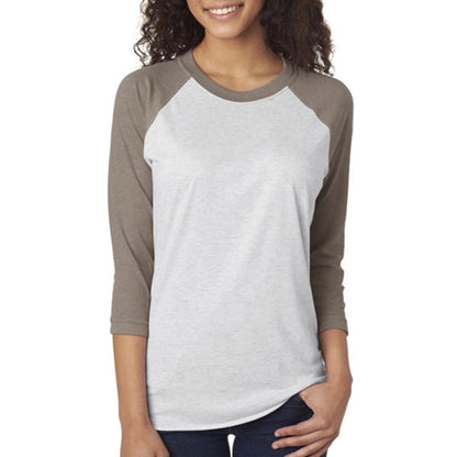 Next Level Unisex Triblend 3/4 Sleeve Raglan Tee