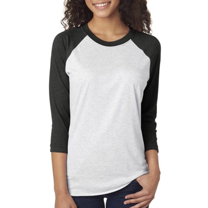 Next Level Unisex Triblend 3/4 Sleeve Raglan Tee