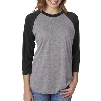Next Level Unisex Triblend 3/4 Sleeve Raglan Tee