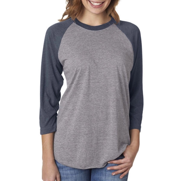 Next Level Unisex Triblend 3/4 Sleeve Raglan Tee