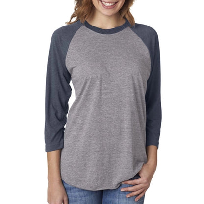 Next Level Unisex Triblend 3/4 Sleeve Raglan Tee