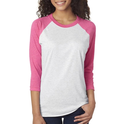 Next Level Unisex Triblend 3/4 Sleeve Raglan Tee