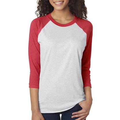 Next Level Unisex Triblend 3/4 Sleeve Raglan Tee