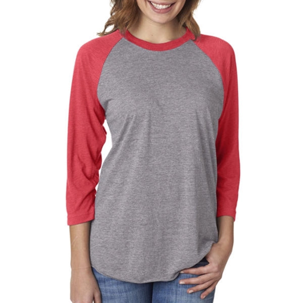 Next Level Unisex Triblend 3/4 Sleeve Raglan Tee