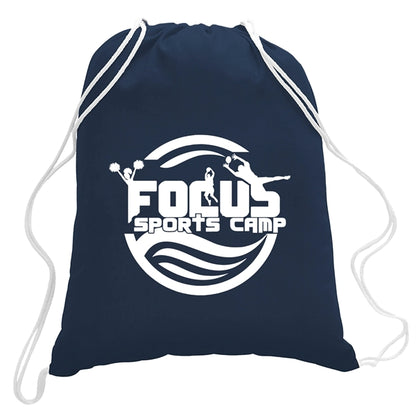5.5 oz. Cotton Canvas Drawstring Cinch Backpack