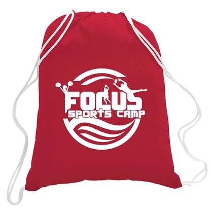 5.5 oz. Cotton Canvas Drawstring Cinch Backpack