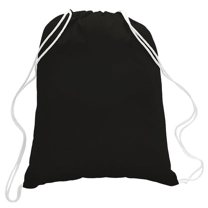 5.5 oz. Cotton Canvas Drawstring Cinch Backpack